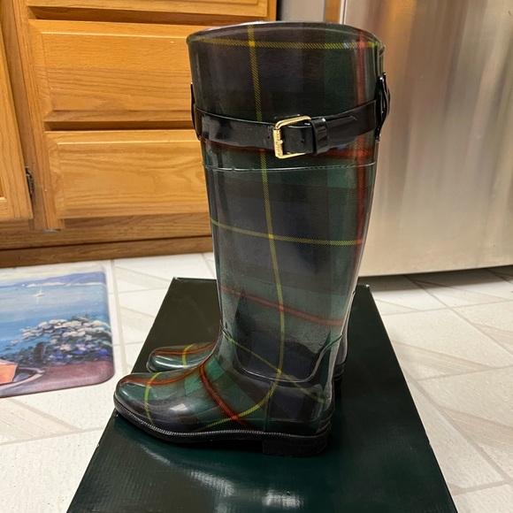 Lauren Ralph Lauren Rain boots rossalyn plaid - Picture 3 of 6